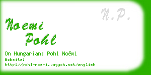 noemi pohl business card