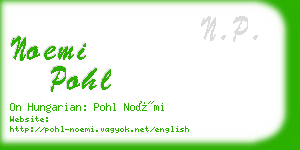 noemi pohl business card